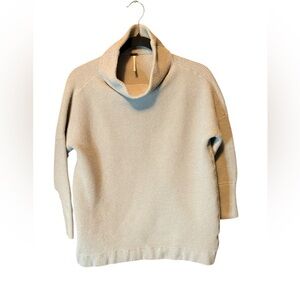 Free People Ribbed Ottoman Slouchy Tunic Sweater – Grey – Size XS
